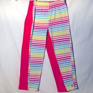 Limited Too Pink / Striped Leggings (set of 2)